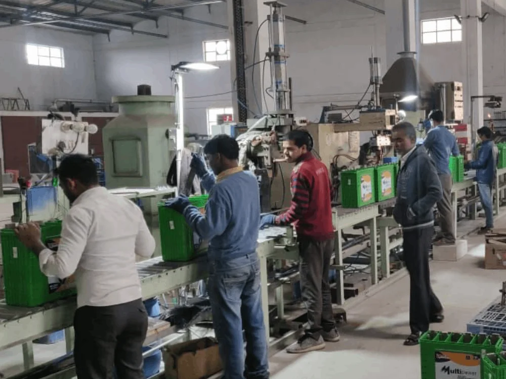 Durasol Energi battery production line in Manesar, India